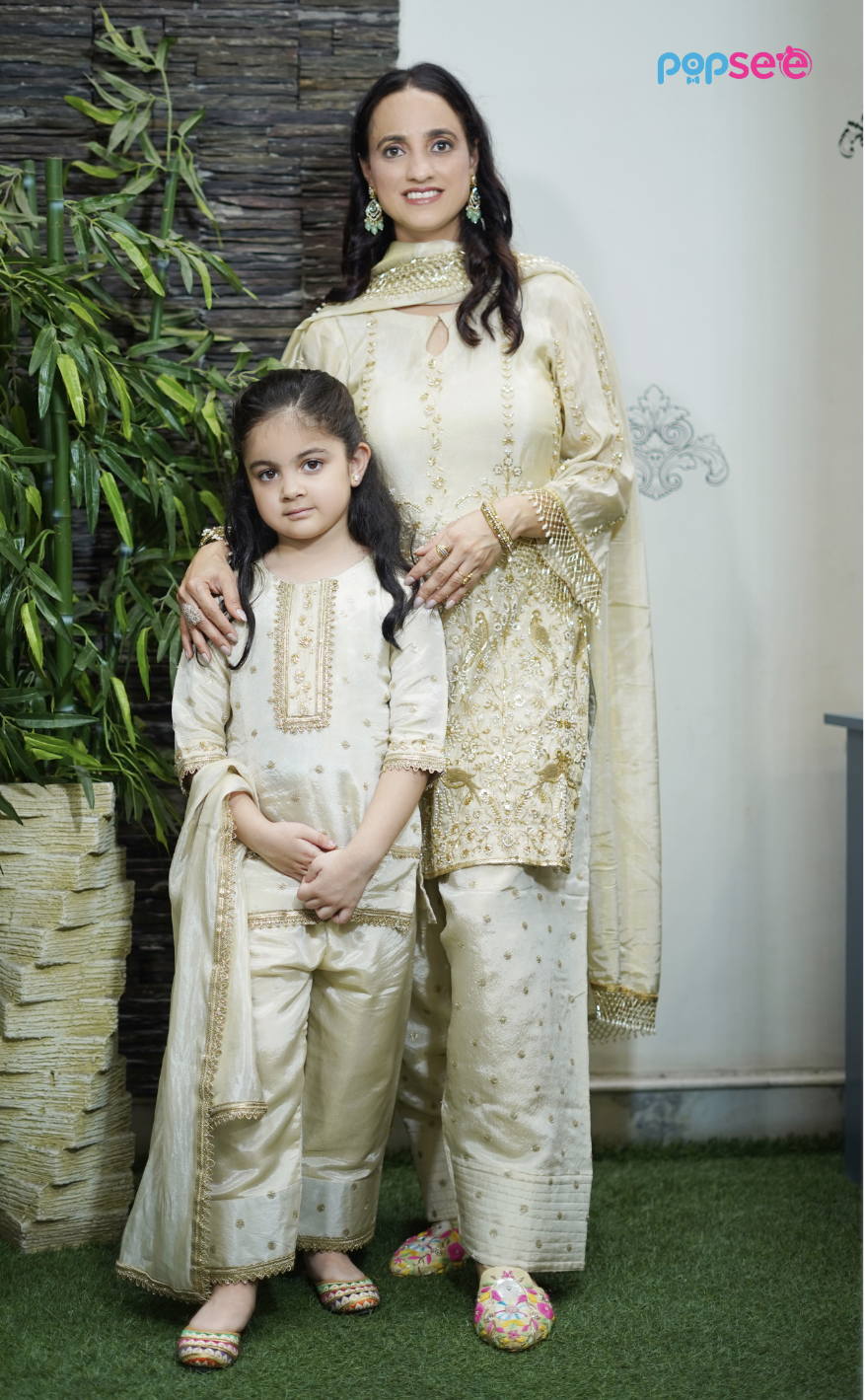 Ivory Embroidered Kurta Set with Dupatta